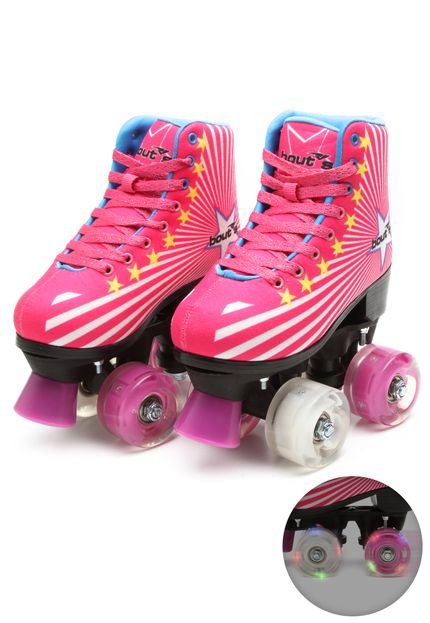 Tênis Bouts Patins Skid Led Rosa - Marca Bouts