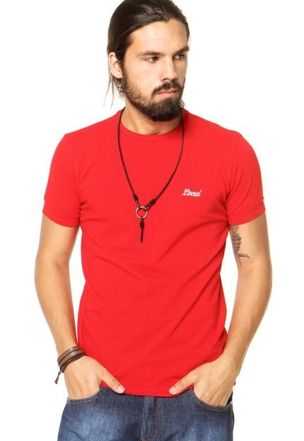 Camiseta Local Bordado Vermelha - Marca Local
