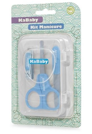 Kit Manicure com Estojo Azul KaBaby