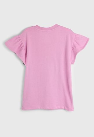 Camiseta GAP Bordado Rosa