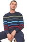 Suéter GAP Tricot Listrado Azul-marinho/Vermelho - Marca GAP