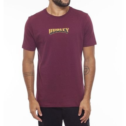 Camiseta Hurley Pine Skull Masculina WT23 Vinho - Marca Hurley