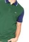 Camisa Polo Lacoste Slim Azul/Verde - Marca Lacoste