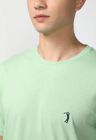 Camiseta Aleatory Logo Bordado Verde