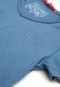 Camiseta Colcci Kids Menino Lisa Azul - Marca Colcci Kids