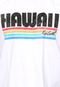 Camiseta Manga Curta Rip Curl Hawaii Rainbow Branca - Marca Rip Curl