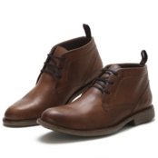 Bota Cano Curto Masculina Couro Look Stock Confortável Marrom - Marca Lookstock Botinas