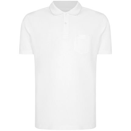 Camisa Polo Individual Basic Com Bolso Ou24 Branco Masculino - Marca Individual