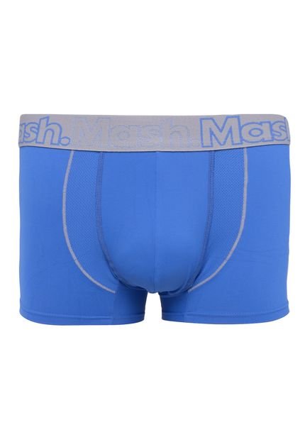Cueca MASH Boxer Bordado Azul - Marca MASH