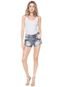 Short Jeans #MO Destroyed Azul - Marca #MO