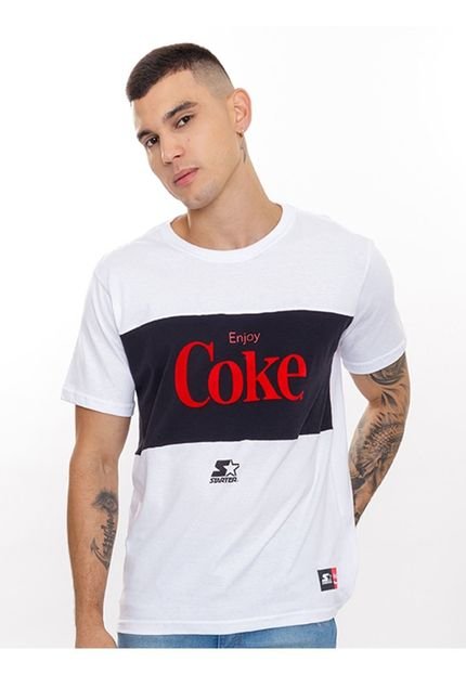 Camiseta Starter Especial Collab Coca Cola Cut Coke Branca - Marca STARTER