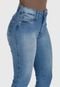 Calça Jeans HNO Jeans Capri Elastano Costura Contraste Azul - Marca HNO Jeans