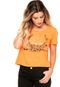 Blusa Manga Curta Colcci Estampada Laranja - Marca Colcci