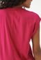 Vestido Colcci Curto Logo Rosa - Marca Colcci