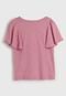 Blusa Infantil Hering Kids Babado Rosa - Marca Hering Kids