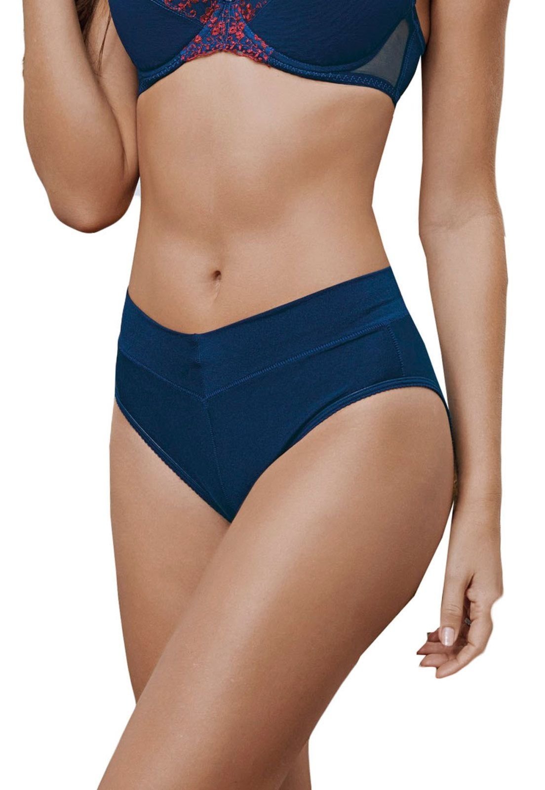 Calcinha Calça Cavada Cítara DeMillus 26065 Azul Marinho - Marca Demillus