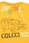 Camiseta Colcci Kids Menino Escrita Amarela - Marca Colcci Kids