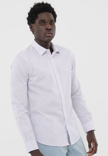 Camisa Colcci Reta Listrada Branca - Marca Colcci