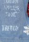 Maxi Colete Jeans Triton Boyfriend Azul - Marca Triton