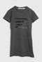 Vestido Calvin Klein Kids Infantil Lettering Cinza - Marca Calvin Klein Kids