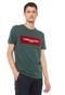 Camiseta Tommy Hilfiger Box Logo Verde - Marca Tommy Hilfiger