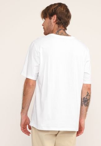 Camiseta John John Masculina Regular Half Logo Branca - Branco
