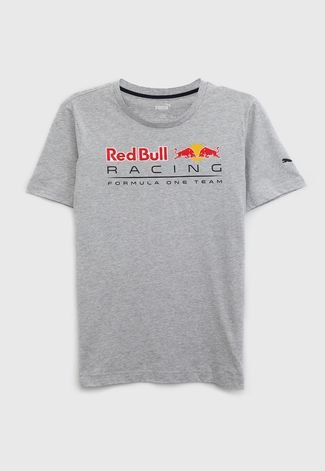 Camiseta Puma Infantil Red Bull Racing Cinza