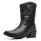 Bota Feminina Cano Alto Montaria Salto Baixo Country Preta - Marca Lavini Shoes