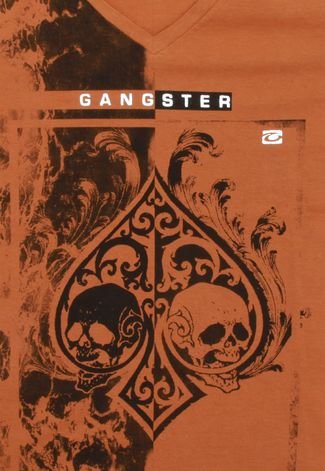 Camiseta Gangster Menino Outras Caramelo