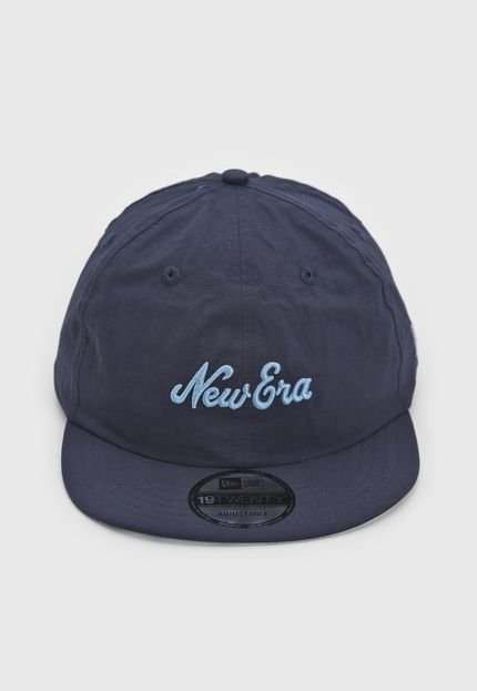 Boné New Era Aba Reta Logo Azul-Marinho - Marca New Era
