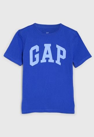 Camiseta Infantil GAP Logo Azul - Compre Agora