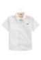 Conjunto Infantil Menino Camisa   Bermuda Milon Branco - Marca Milon