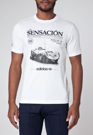 Persona australiana esférico Pescador Camiseta adidas Originals Porsche Runwhi Bege - Compre Agora | Dafiti Brasil