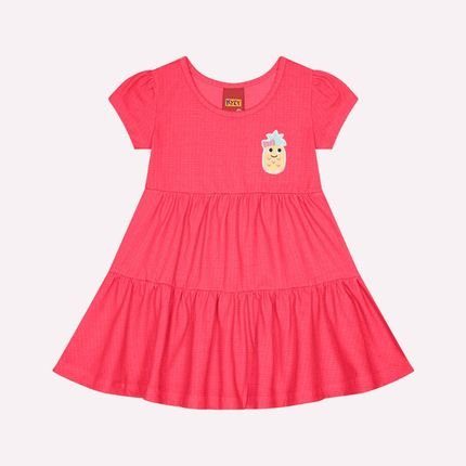 Vestido Infantil Menina Kyly Rosa - Marca Kyly