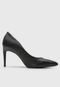 Scarpin Vizzano Liso Preto - Marca Vizzano