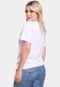 Tshirt Blusa Feminina 3 Borboletas Estampada Manga Curta Camiseta Camisa Branco - Marca ADRIBEN