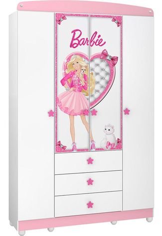 Guarda-Roupa Barbie Star Branco Pura Magia Branca