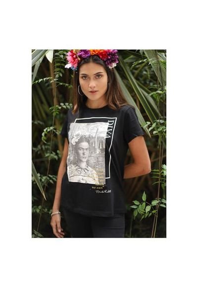 Camiseta Para Mujer Frida Negro - Compra | Dafiti Colombia