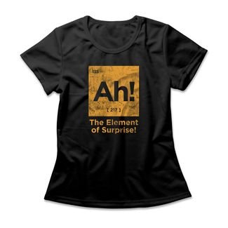 Camiseta Feminina Element Of Surprise - Preto
