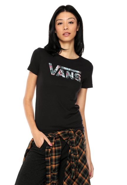 Camiseta Vans Tropic Skate Rocker Slim Preto - Marca Vans