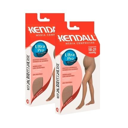 Kit 2 Meia Calça Gestante Média Compressão Kendall 18-21mmhg - Marca Kendall