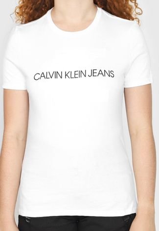 Camiseta MC Embossed Branca Calvin Klein – Neetro Concept