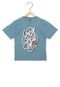 Camiseta  Manga Curta Urgh Type Infantil Azul - Marca Urgh