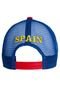 Boné Letras Espanha Aba Curva Trucker Vermelho - Marca Licenciados Copa do Mundo