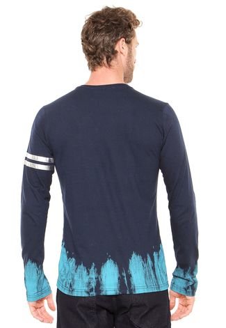 Camiseta Fatal Surf Estampada Azul-Marinho