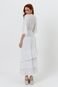 Vestido Vanibele Midi Off White - Marca Vanibele