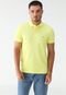 Camisa Polo Tommy Hilfiger Reta Logo Amarela - Marca Tommy Hilfiger