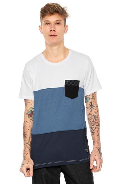 Camiseta Quiksilver Halph Branca/Azul - Marca Quiksilver