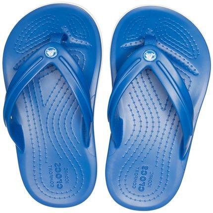 Chinelo Crocs Crocband Flip GS Azul Jeans - Marca Crocs