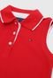 Vestido Polo Tommy Hilfiger Kids Infantil Listras Vermelho - Marca Tommy Hilfiger Kids